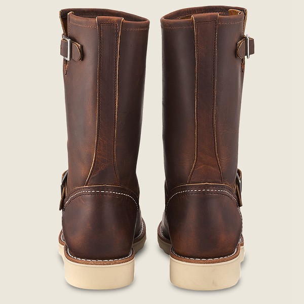 Bottes Red Wing Heritage - Classic Engineer - Tall Rough & Tough Cuir - Marron Foncé - Femme 059VRCE